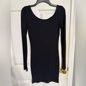 Long Sleeved Black Dress